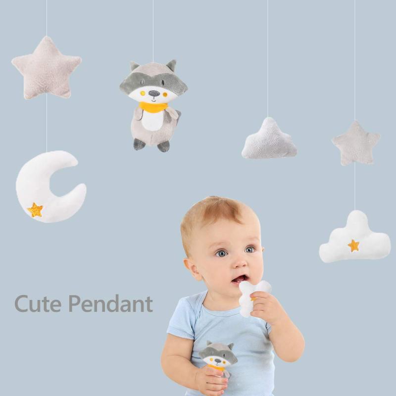 Crib Mobile: 360° Rotation Wind-Up Music Box - BPA-Free ABS Material, Gentle Lullaby for Newborn Boys Girls 0-24 Months Nap Time Nursery - Image 2