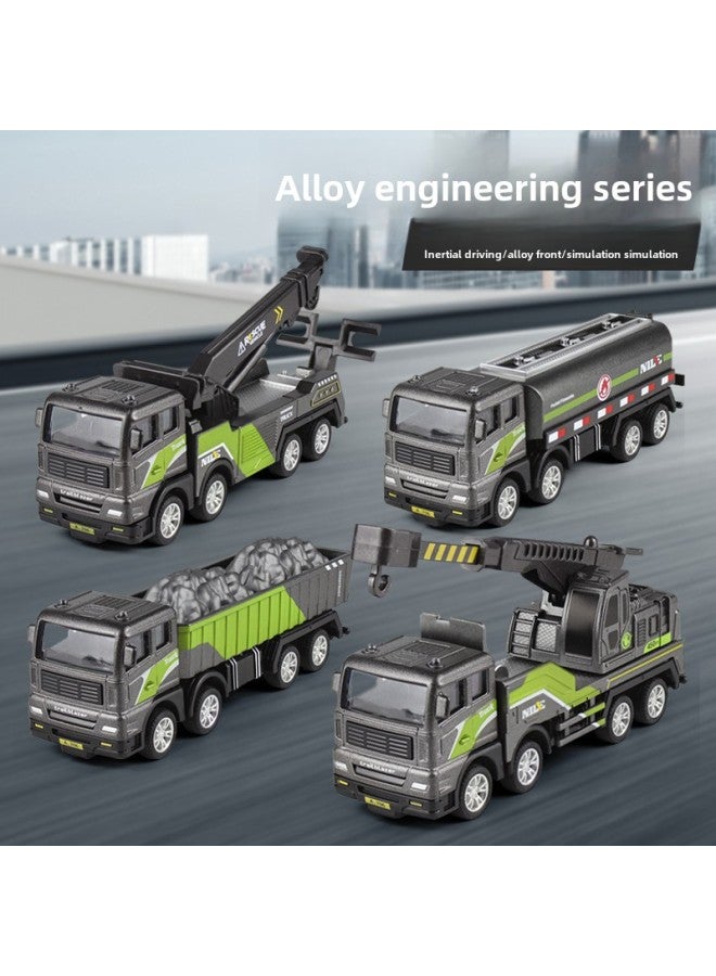Alloy Mining Mixer Tipping Bucket Hook Machine Transport Crane Engineering Series Model Car Children's Toys Wholesale-Colors:601-10: Single Model Can Be Mixed: By Piece: 200  - Image 5