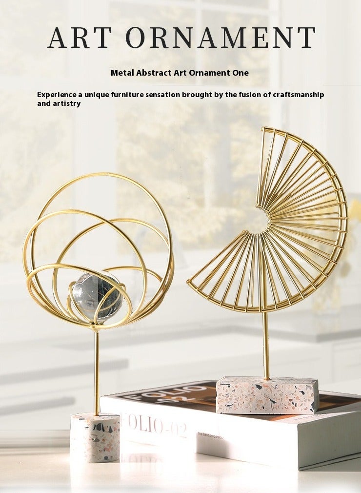 السيزال زخرفة حرفية مجردة ذات شخصية معدنية أنيقة وخفيفة وبسيطة - Image 2