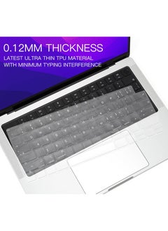 SJet Premium Keyboard Cover Ultra Thin Protector Skin for 2025-2021 MacBook Pro 14 16 inch M4 M3 M2 M1 Pro/Max, MacBook Air 15" 13.6" M4 M3 M2 Chip A3241 A3114 A2941 A3240 A3113 A2681, US ANSI Layout  - Image 3