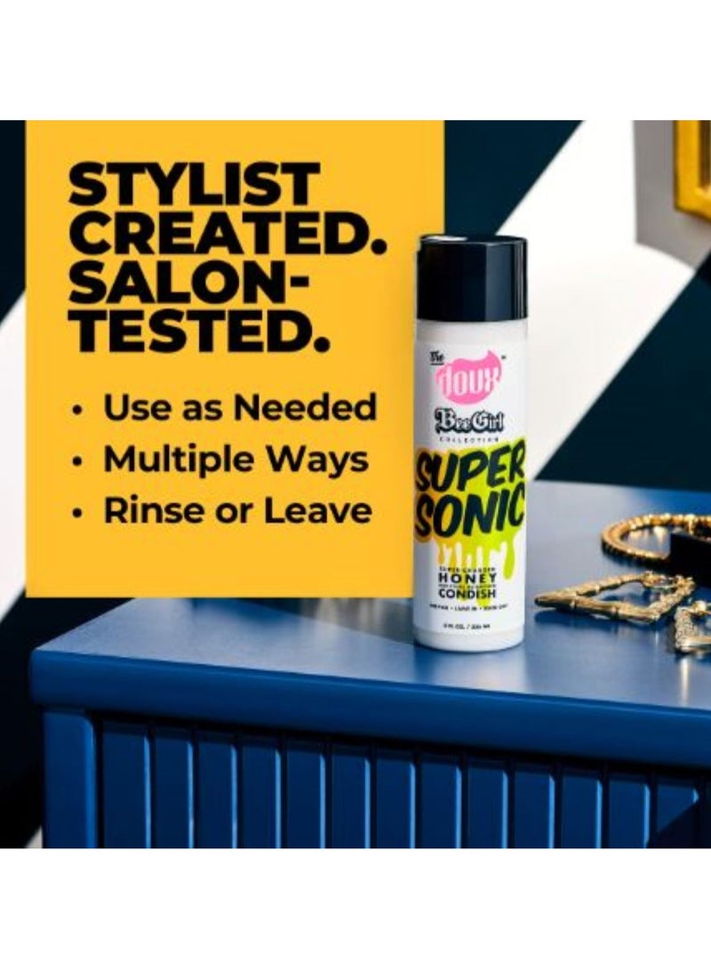 THE DOUX BeeGirl Supersonic Honey Conditioner – Moisture Retention Formula for Curly & Textured Hair, Leave-In or Rinse-Out (8 fl oz.) - Image 2