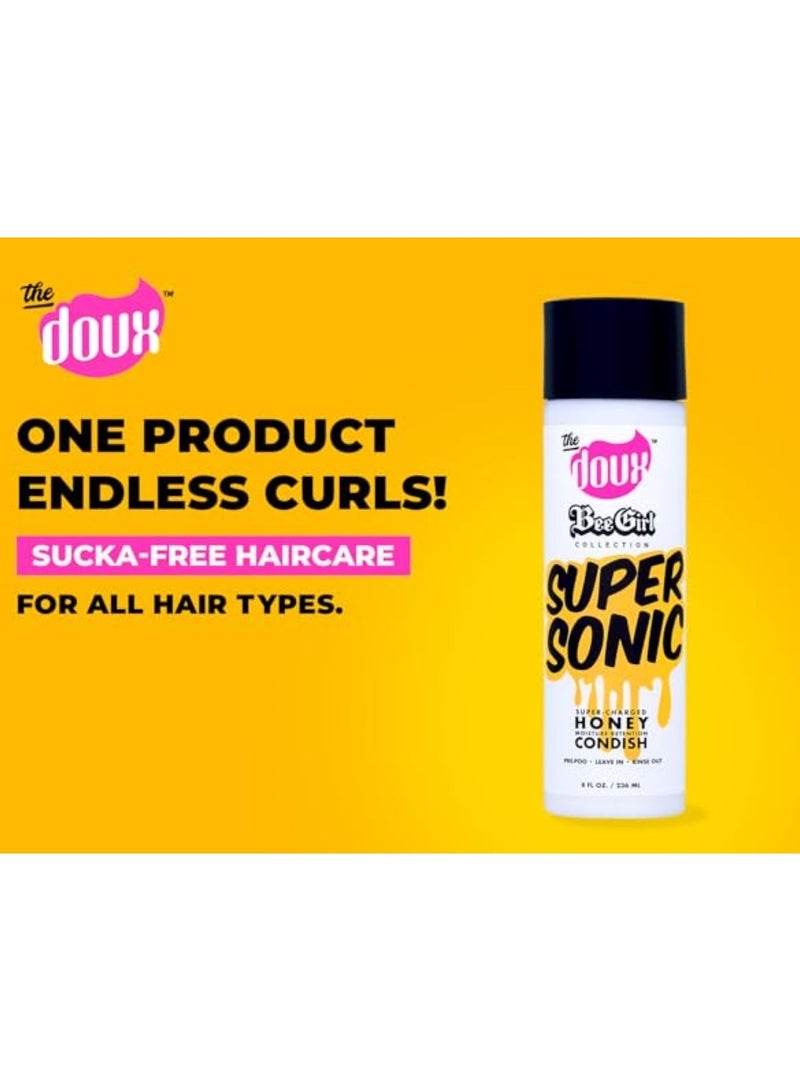 THE DOUX BeeGirl Supersonic Honey Conditioner – Moisture Retention Formula for Curly & Textured Hair, Leave-In or Rinse-Out (8 fl oz.) - Image 5