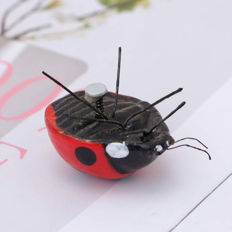 NUOBESTY Ladybug Refrigerator Magnets Decorative Fridge Magnets for Office Kitchen 5 Pcs - Image 4