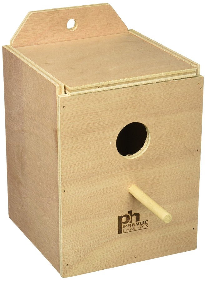 PH Prevue Hendryx صندوق تعشيش داخلي خشبي من بريفيو بيت برودكتس BPV1102 للطيور، طيور الحب - Image 1