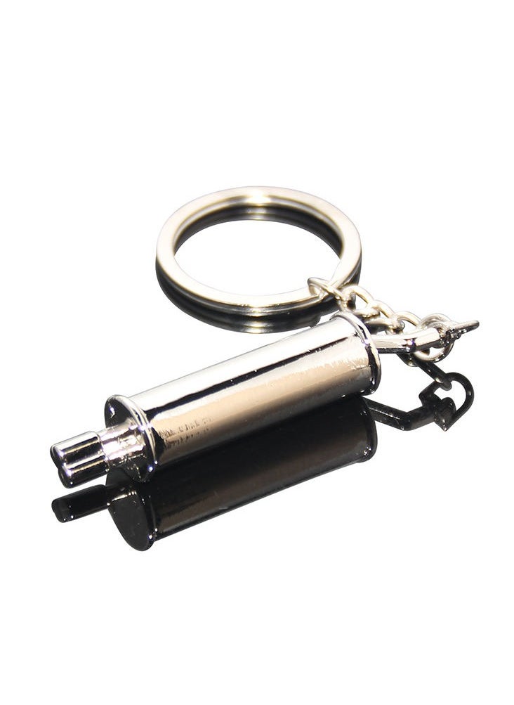 Auto Part Model Exhaust Tail Pipe Metallic keychain (1 Piece) Cool Gift