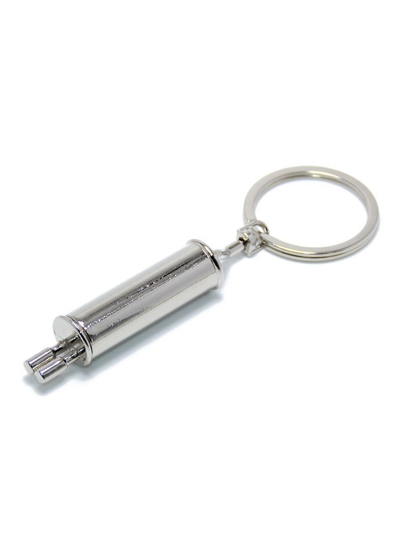 Auto Part Model Exhaust Tail Pipe Metallic keychain (1 Piece) Cool Gift