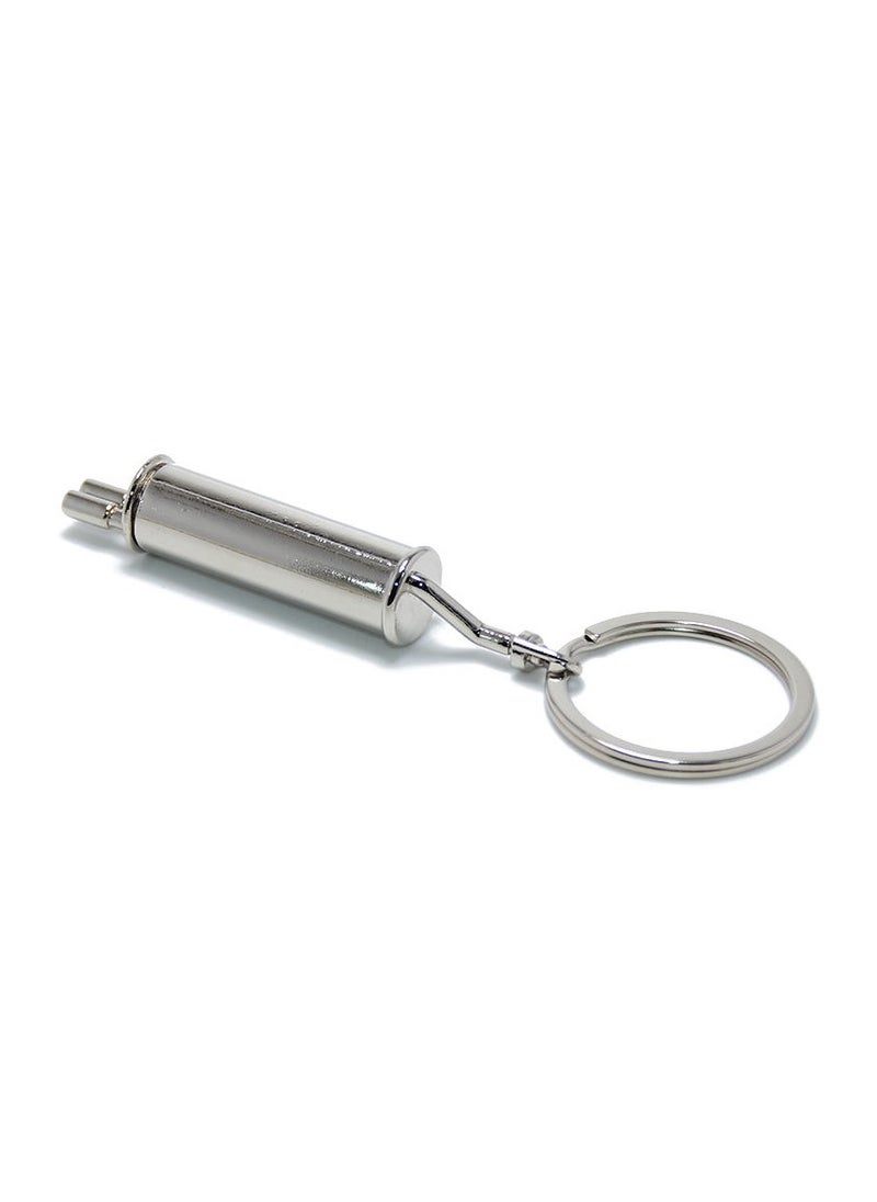 Auto Part Model Exhaust Tail Pipe Metallic keychain (1 Piece) Cool Gift
