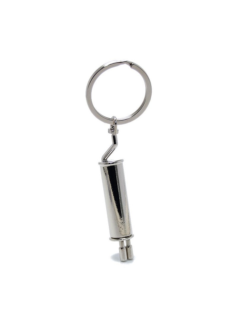 Auto Part Model Exhaust Tail Pipe Metallic keychain (1 Piece) Cool Gift