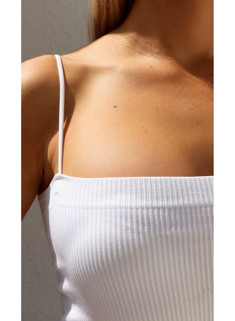 Alorabella Katrina Crop Top - White  - Image 4