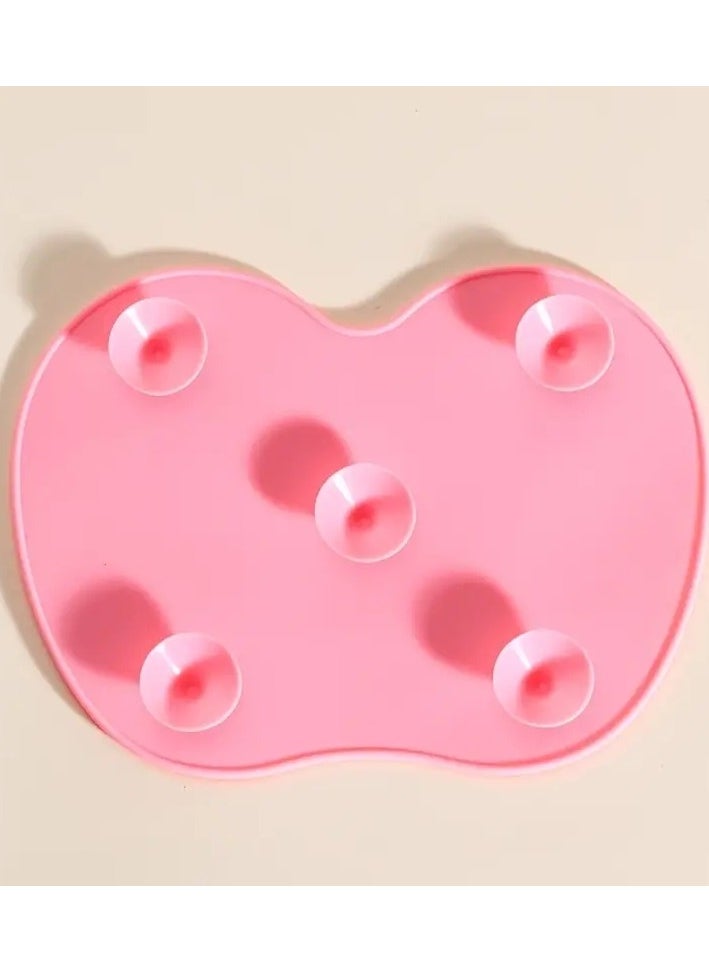 ORiTi 1 Pc Silicone Brush Cleaner Washing Brush Cleaning Mat Foundation Make Up Brush Cleaner Pad Universal Makeup Tool with Sunction Cups  - Image 4