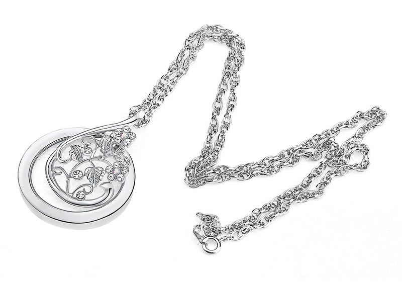 GREUS Necklace Magnifying Glass Reading Glasses Pendant Jewelry Optical Magnifier with Chain Necklace Neckglasses Portable Monocle for Reading Collecting Library - Image 5