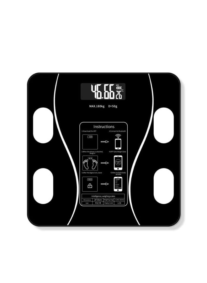 Digital personal scale for measuring body weight. Accurate scale to aid weight loss. Features high-precision measurements and can support up to 180 kg. Equipped with stand-up operation technology. - Image 2