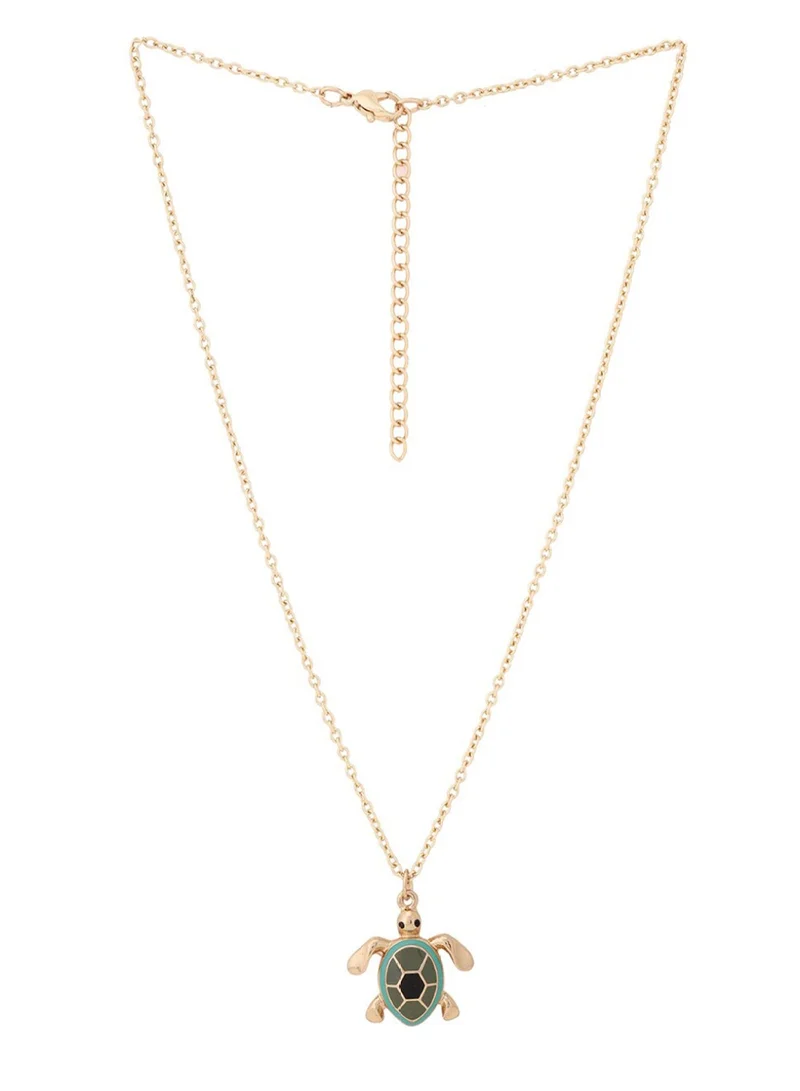 Priyaasi Brass Tortoise Minimal Chain