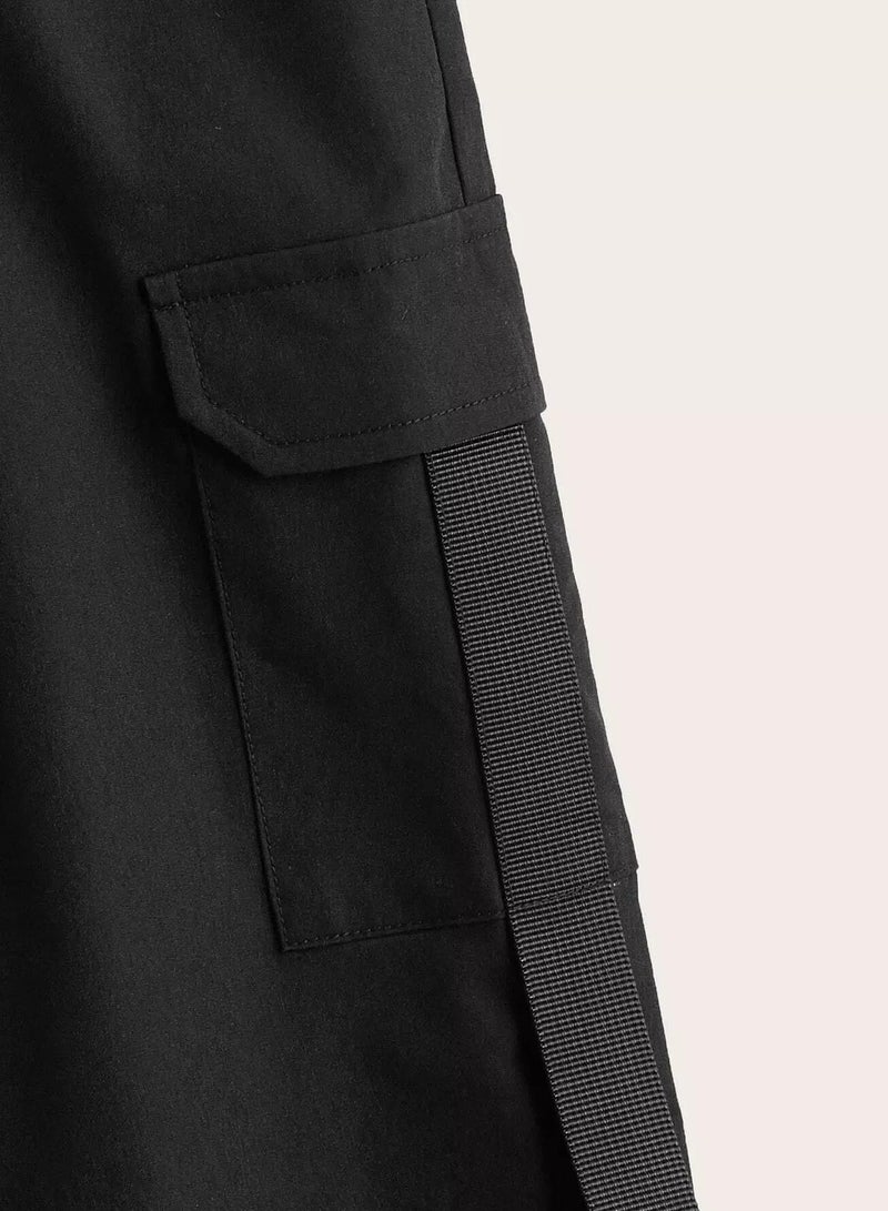 Boys Elastic Waist Flap Pocket Pants - Image 4