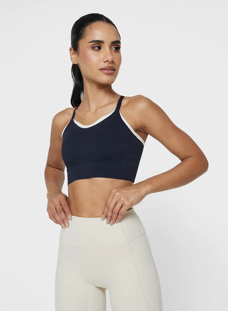 فورورد Contrast Trim Detail Medium Coverage Sports Bra