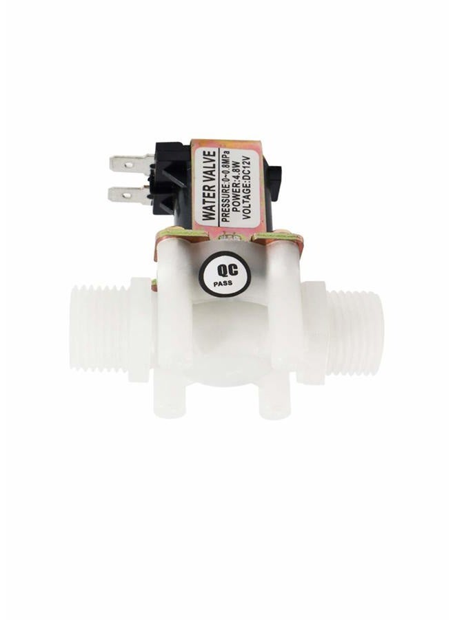 GENEDEY 1/2" DC 12V Solenoid Valve N/C Normally Closed Water Inlet Flow Switch - Image 1