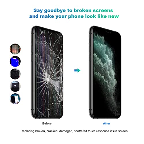 EFAITHFIX for iPhone 11 Pro Max Screen Replacement OLED 6.5 Inch [NOT LCD] Display 3D Touch Frame Assembly Digitizer with Repair Kit Screen Protector Waterproof Adhesive for Model A2161, A2220, A2218 - Image 5