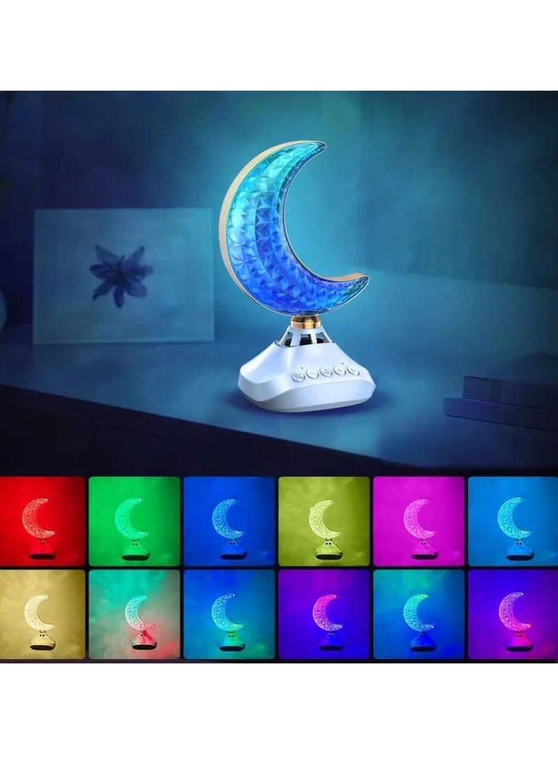 موكوم سماعة القرآن بتقنية البلوتوث ومصباح المكتب بتصميم أكريليك حديث وإضاءة ساحرة بـ 16 لونًا مع جهاز التحكم عن بعد - مصباح ليلي على الطاولة - Image 2