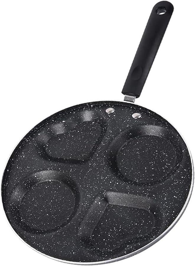 Outdoor Griddle Ceramic Skillet Egg Frying Pan Swedish Pancake Pan Plett Pan Divided Non Stick Egg Cooker Pan Burger Pan for Breakfast Pancake Poached Eggs Nonstick Cookware Outdoor Stove - Image 1