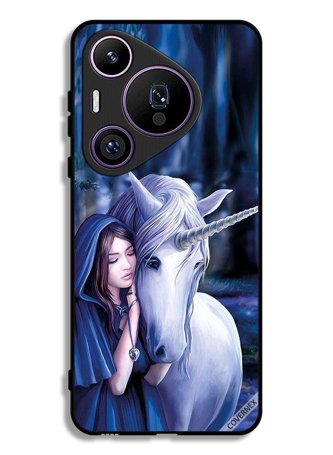 Covernex Huawei Pura 70 Pro Protective Case Cover Girl Love Unicorn - Image 1