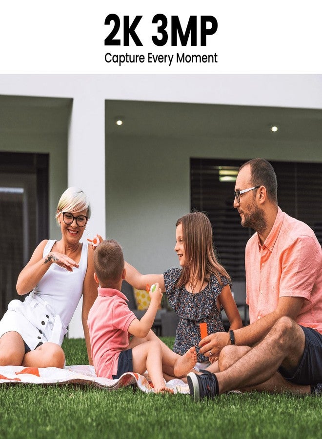 AOQEE Cameras for Home Security-2.4GHz Wireless Security Camera Outdoor with AI Motion Detection & Siren, Non-Stop Solar Powered Charging, 2K Color Night Vision, SD/Cloud Storage, Waterproof, S1 4P - Image 3