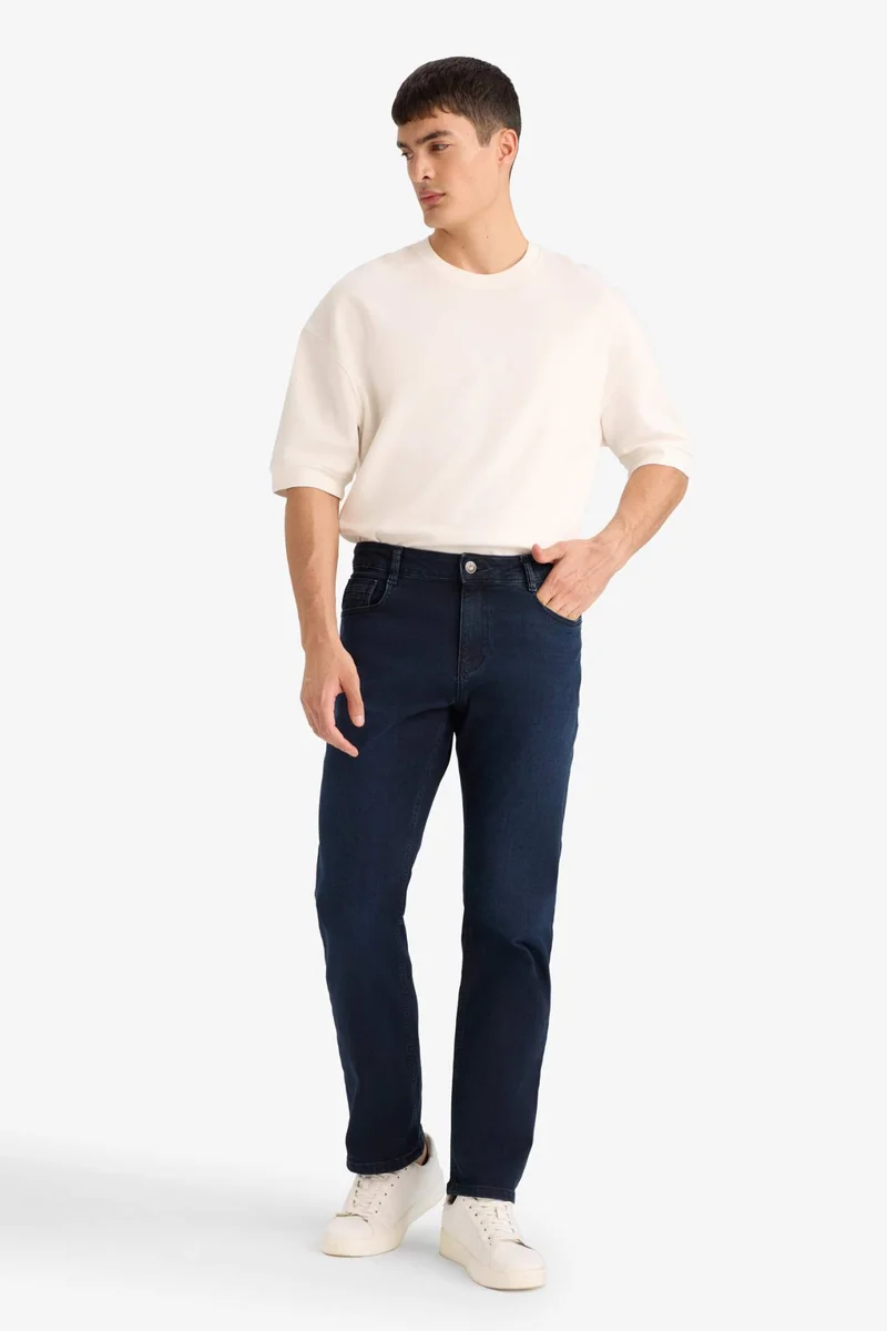 DeFacto Sergio Regular Fit Normal Waist Straight Leg Jeans