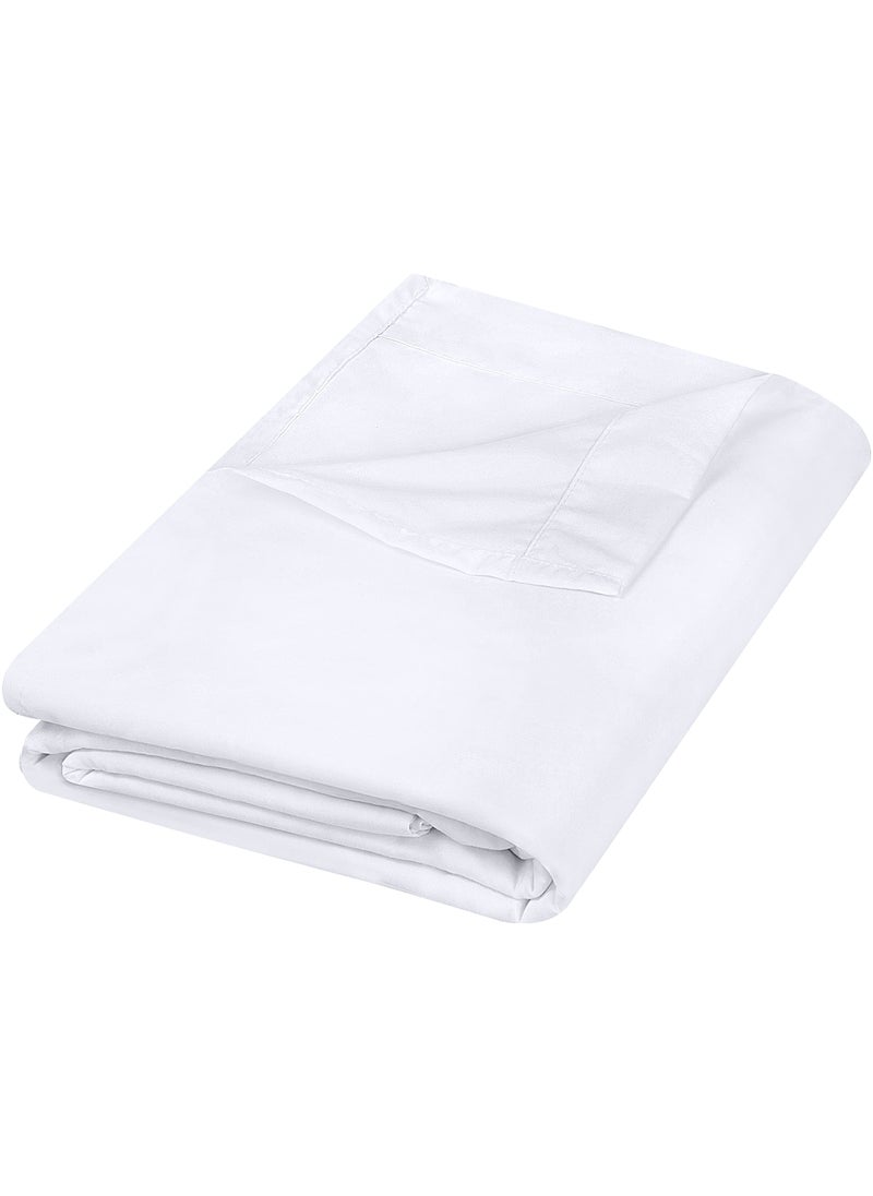 Utopia Bedding Utopia Bedding Flat Sheet - Soft Brushed Microfiber Fabric - Shrinkage & Fade Resistant Top Sheet - Easy Care - 1 Flat Sheet Only (Twin XL  White)  - Image 1