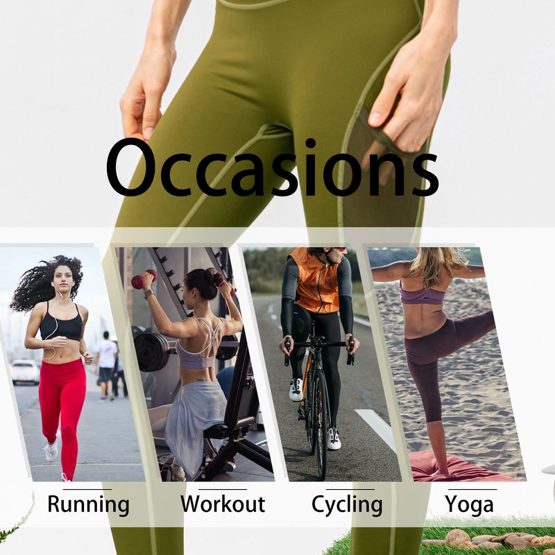 Women Sports Leggings with Pocket Tight Sportwear for Yoga Running Workout - Image 4