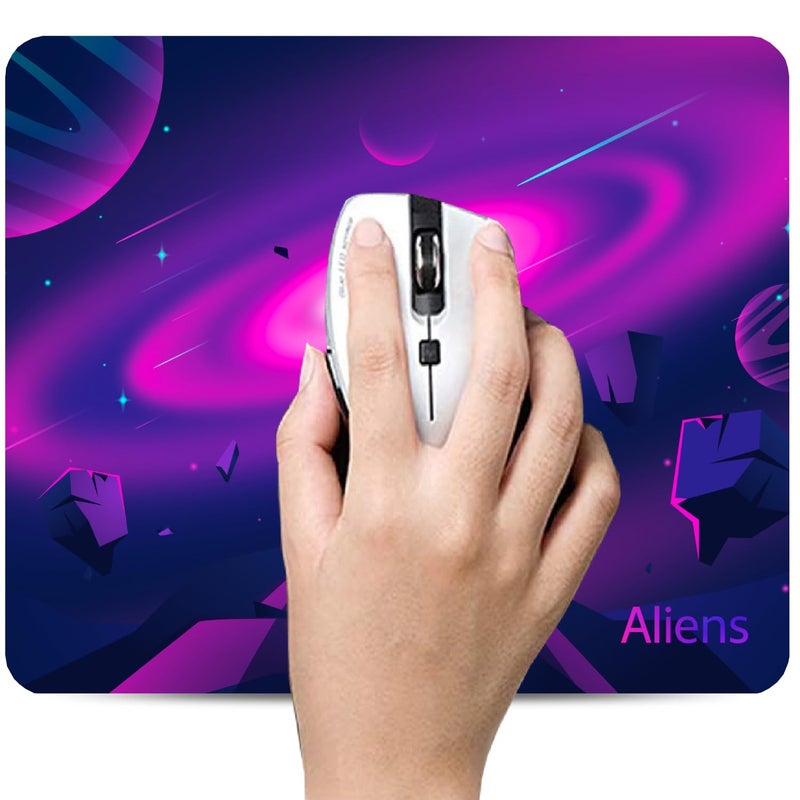 Aliens Mouse Pad for Computer, Laptop, Smooth Premium Cloth Surface, Non-Slip Rubber Base, Speed and Precision Operation Compatible with Laser and Optical Mouse, Gaming, Office, Home 230x190mm (SP-16) - Image 4