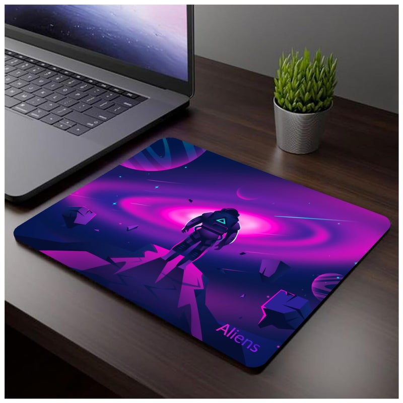 Aliens Mouse Pad for Computer, Laptop, Smooth Premium Cloth Surface, Non-Slip Rubber Base, Speed and Precision Operation Compatible with Laser and Optical Mouse, Gaming, Office, Home 230x190mm (SP-16) - Image 5