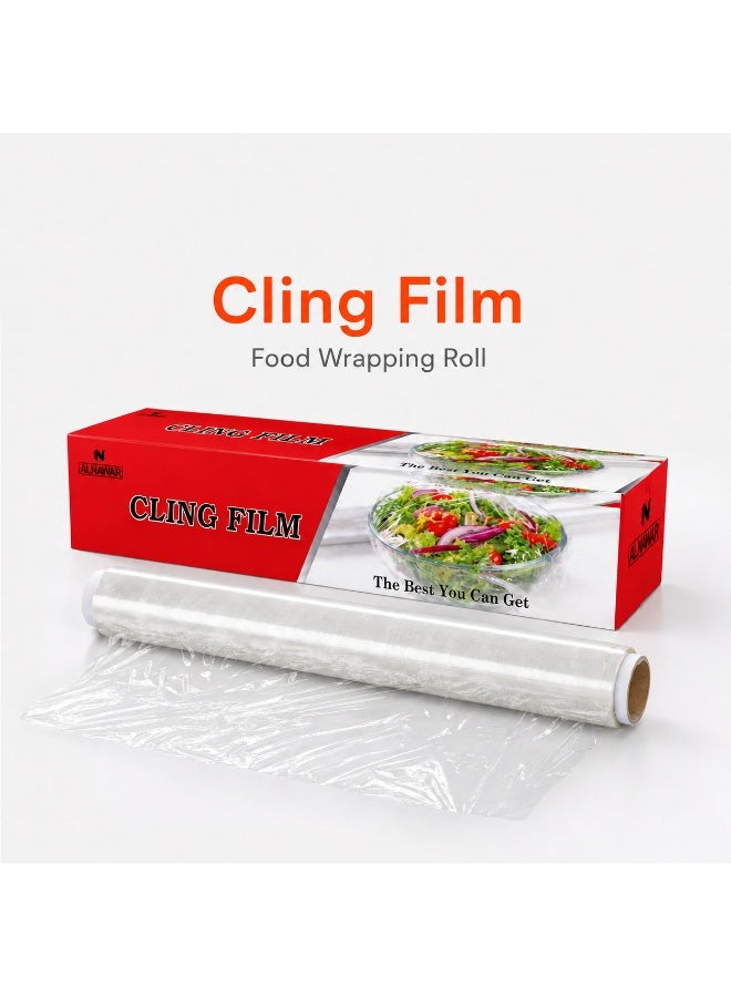 ALNAWAR Premium Cling Film Roll | Strong Food Wrapping & Freshness Seal - Image 2