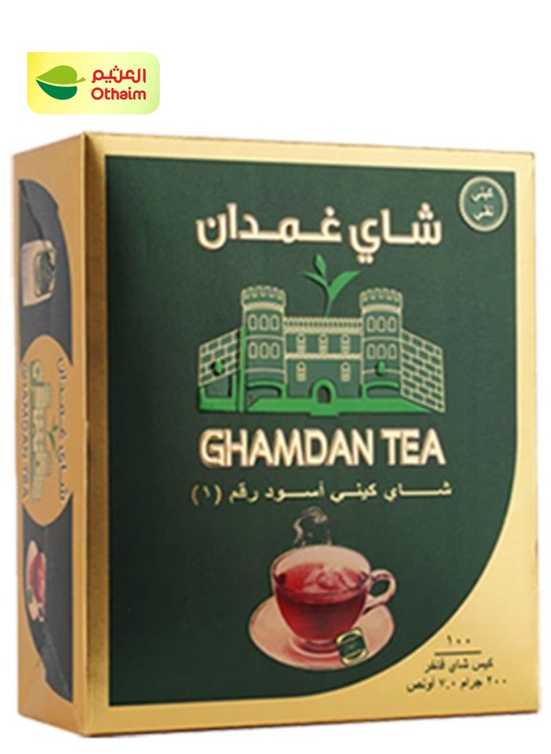 Ghamdan Tea Ghamdan Black Tea, 100 Tea Bags 