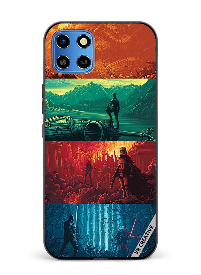 VR CREATIVE Protective Case Cover For Infinix Smart 6 HD Phases Of Life Design Multicolour - Image 1