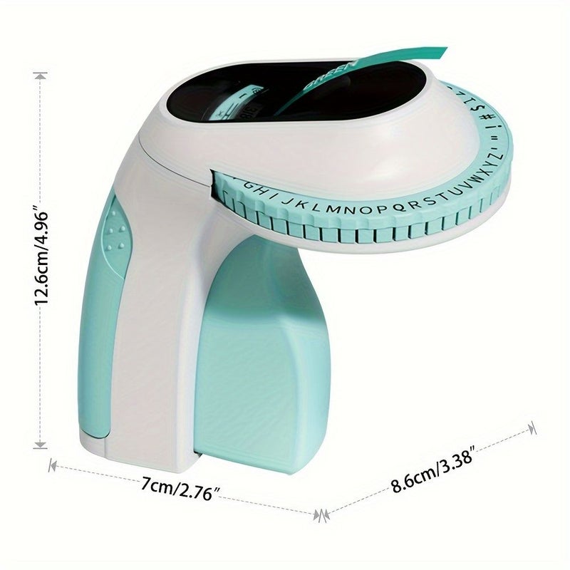 Pink Embossing Label Maker With 6 Tapes Vintage Manual 3D Labeler - Image 2