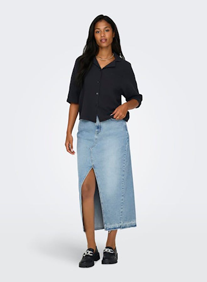 ONLY ONLY Womens Thyra Shortsleeve Shirt Woven  - Image 1