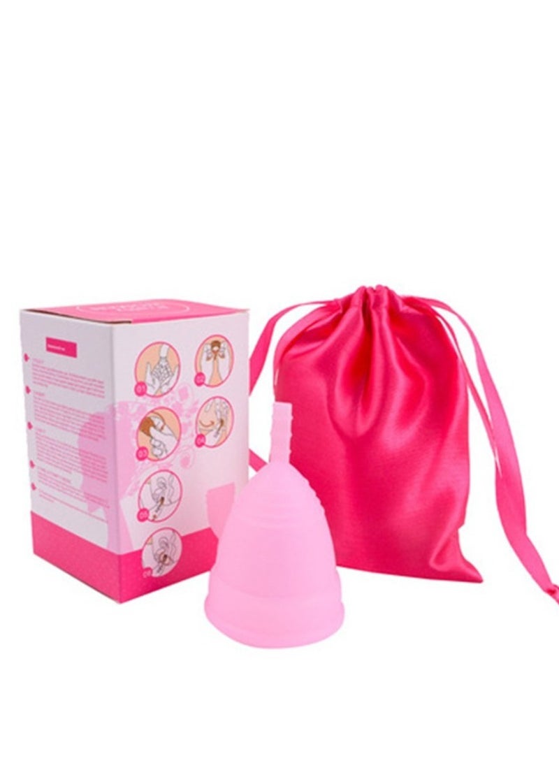 SYOSI كوب الحيض الناعم سوبر ناعم ومرن قابل لإعادة الاستخدام من السيليكون قابل للطي كوب تعقيم يمكن ارتداؤه لمدة 12 ساعة سهل التنظيف بديل للسدادات القطنية والفوط الصحية - Image 1