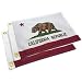 cezelux 2 Pack Offroad Flags California Flag for Whip Lights or Antenna Flag Pole 12x18 Inches Double Side 3layer Fabric Printing Small California Flags for UTV Attach to Whip Lights Dune Flag suitable for Jeep OffRoad RZR Polaris Truck Boat - Image 2