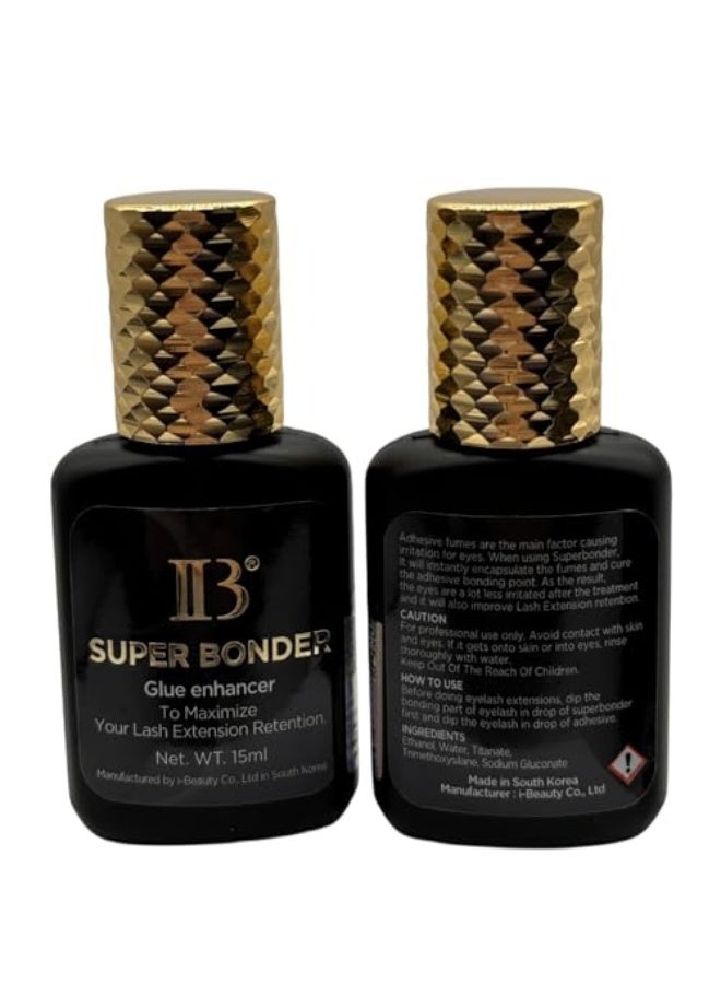 آي بيوتي عامل تثبيت IB Super Bonder لتطبيقExtensions الرموش، برايمر للصمغ، يساعد على تثبيت الصمغ، لاصق احترافي IBeauty لكوريا 15 مل - Image 1