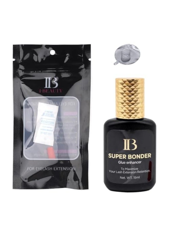 آي بيوتي عامل تثبيت IB Super Bonder لتطبيقExtensions الرموش، برايمر للصمغ، يساعد على تثبيت الصمغ، لاصق احترافي IBeauty لكوريا 15 مل - Image 2