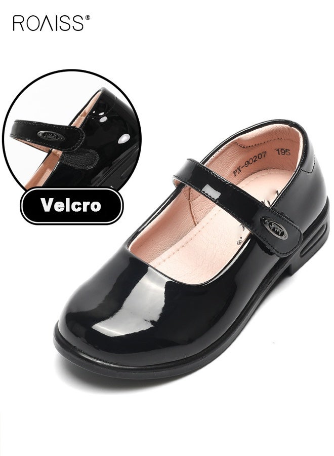 roaiss Girls Stylish Dress Shoes, Elegant Retro Mary Jane Dress Shoes, Classic Premium School Uniform Flats, Suitable for Daily and Formal Wear  - Image 2
