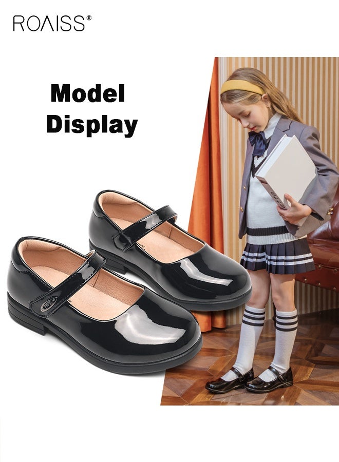 roaiss Girls Stylish Dress Shoes, Elegant Retro Mary Jane Dress Shoes, Classic Premium School Uniform Flats, Suitable for Daily and Formal Wear  - Image 3