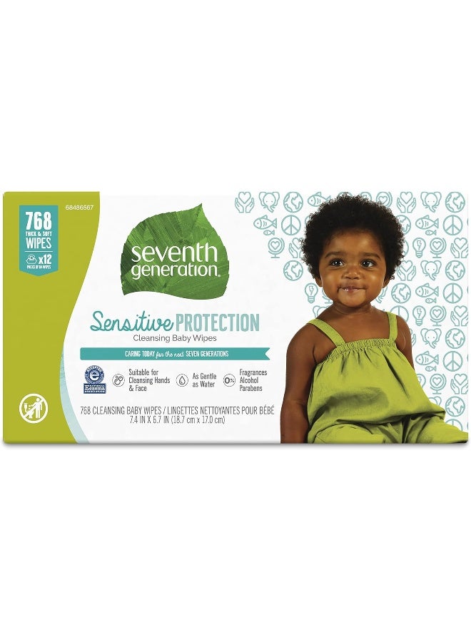 Seventh Generation Sensitive Protection Baby Wipes - Image 1