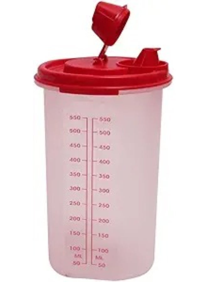 توبروير زجاجة توزيع ميدي ماجيك فلو سعة 650 مل للزيوت والخل والصلصات، حاوية تخزين سهلة الصب للمطبخ - Image 3