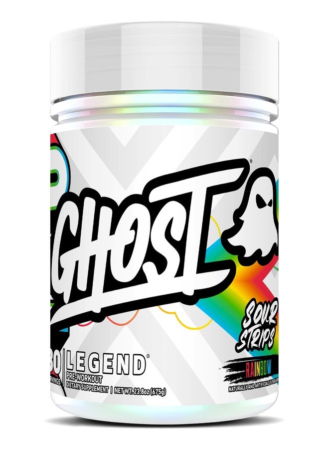 GHOST Legend Pre-Workout Powder, Sour Strips - 30 Servings – Pre-Workout for Men & Women with Choline, L-Citrulline, & Beta Alanine for Energy & Focus - Image 1