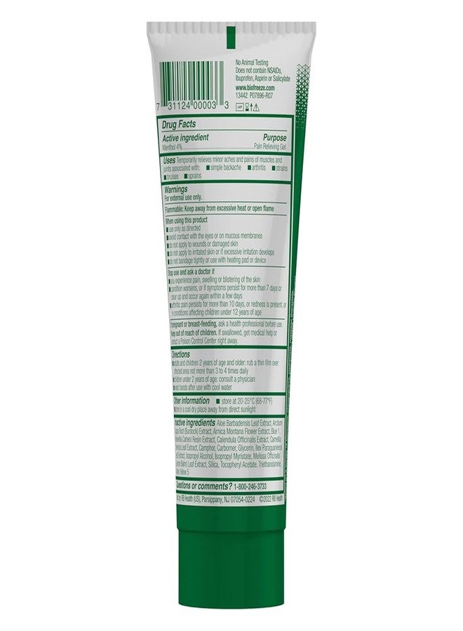 Biofreeze Menthol Pain Relieving Gel Colorless Gel 3 FL OZ Tube for Pain Relief Associated with Sore Muscles, Arthritis, Simple Backaches, and Joint Pain (Packaging May Vary - Image 2