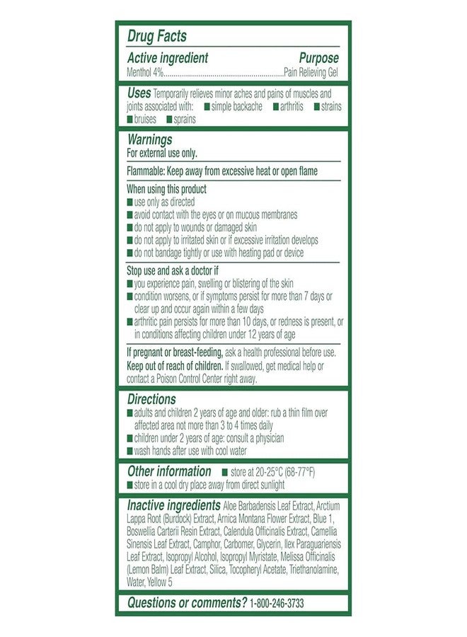 Biofreeze Menthol Pain Relieving Gel Colorless Gel 3 FL OZ Tube for Pain Relief Associated with Sore Muscles, Arthritis, Simple Backaches, and Joint Pain (Packaging May Vary - Image 3