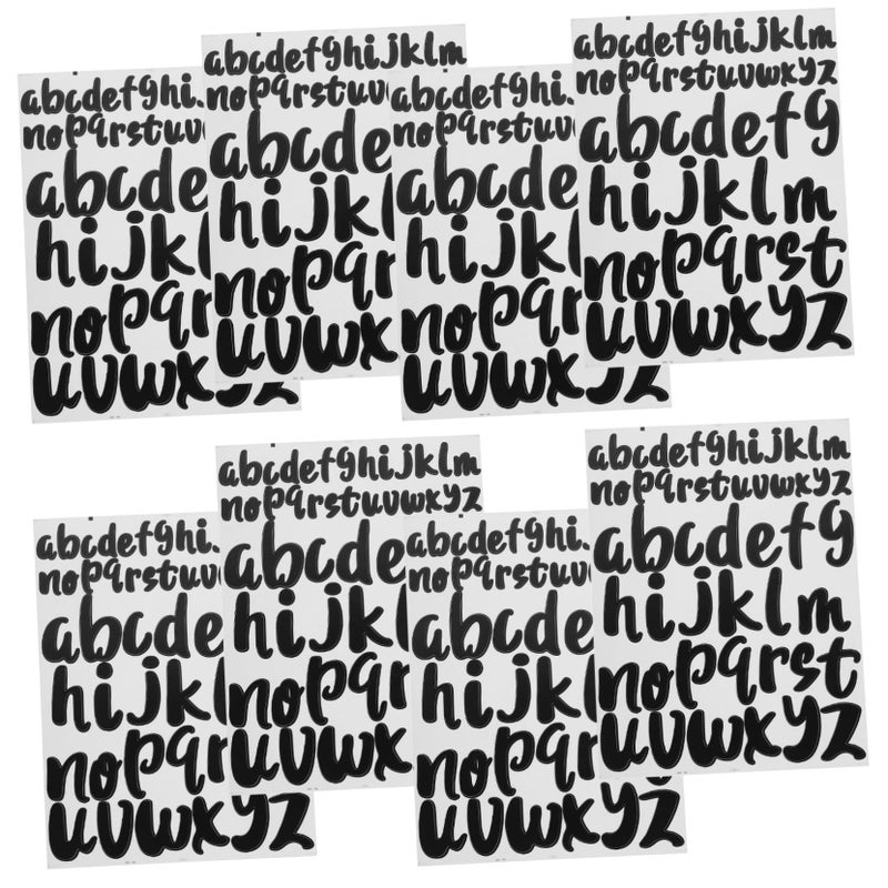 10 Sheets Self Adhesive Vinyl Alphabet Letter Stickers Weatherproof for Mailbox Door Car Window Address Labeling - Image 2