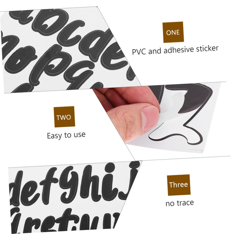 10 Sheets Self Adhesive Vinyl Alphabet Letter Stickers Weatherproof for Mailbox Door Car Window Address Labeling - Image 4