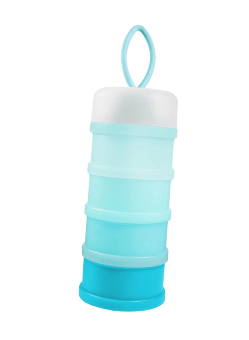 Zikra Non-Spill Portable Stackable Baby Milk Powder Dispenser, Bpa Free, 4 Layers - Image 1