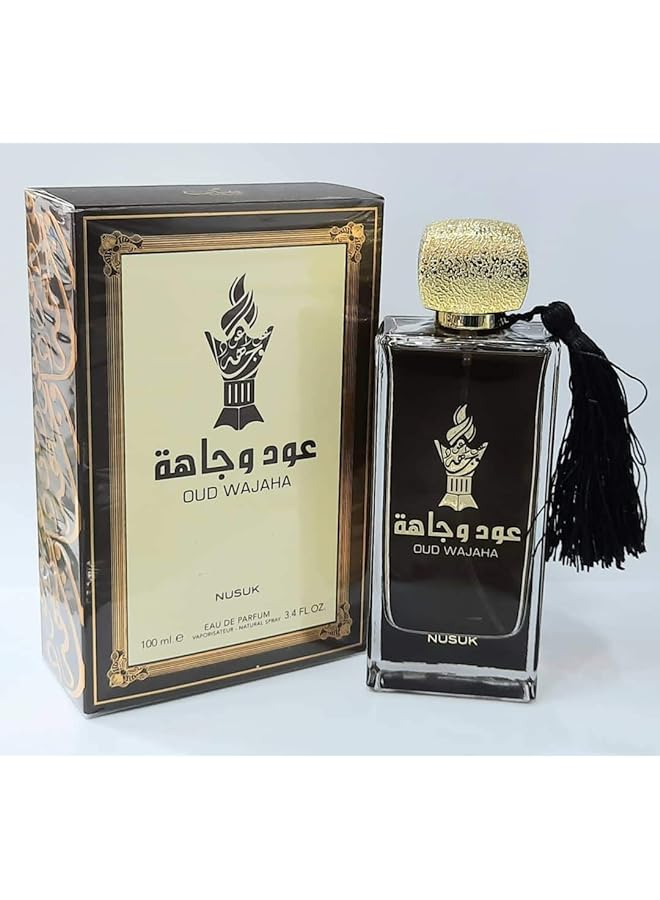 نسك عود وجاهة او دي بارفان 100 مل 3.4. عطر فلوز للجنسين صنع في الإمارات العربية المتحدة - Image 1